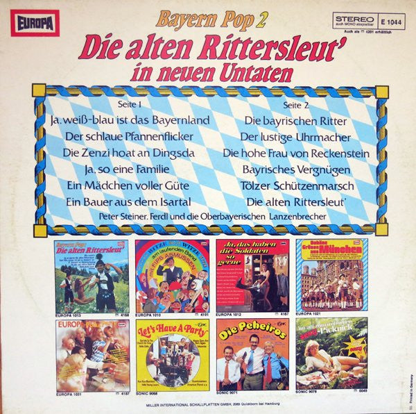 Peter Steiner, Ferdl Und Die Oberbayerischen Lanzenbrecher* -Bayern Pop 2: Die Alten Rittersleut' In Neuen Untaten