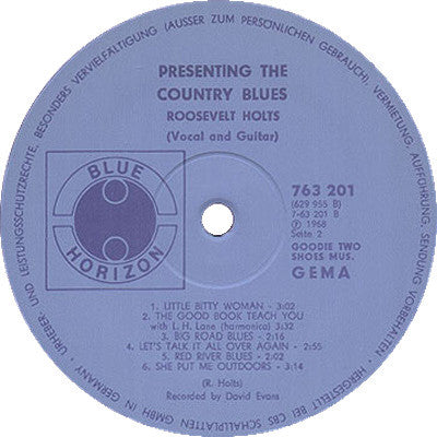 Roosevelt Holts -Presenting The Country Blues