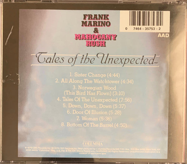 Frank Marino & Mahogany Rush -Tales Of The Unexpected