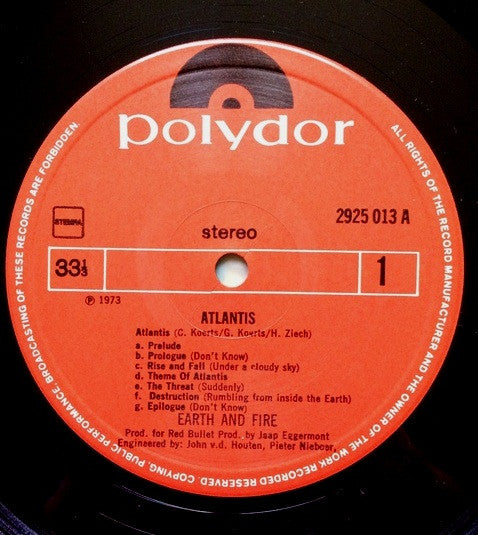 Earth And Fire -Atlantis