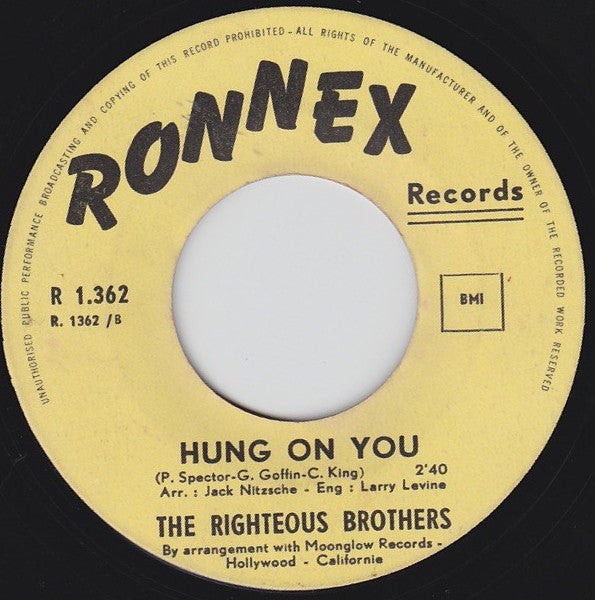 The Righteous Brothers -Unchained Melody / Hung On You