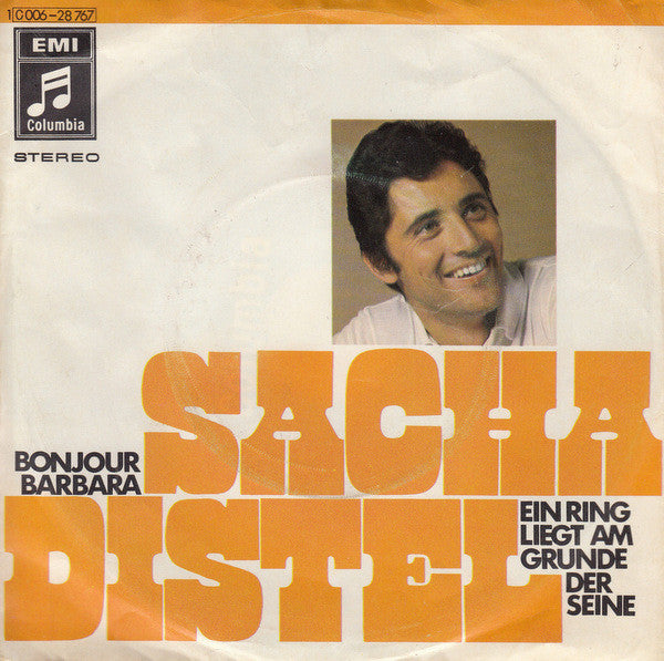 Sacha Distel -Bonjour Barbara / Ein Ring Liegt Am Grunde Der Seine
