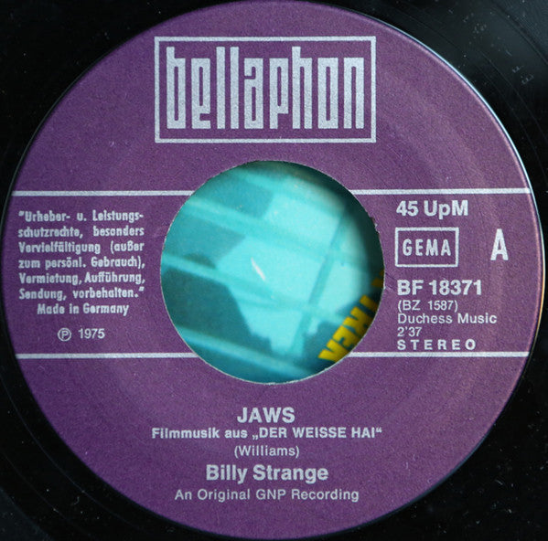 Billy Strange -Jaws - Filmmusik Der Weisse Hai