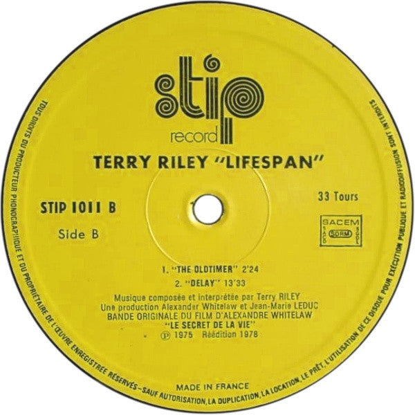 Terry Riley -Lifespan
