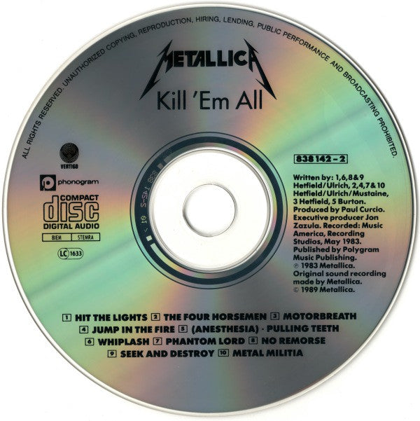 Metallica -Kill 'Em All