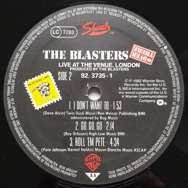The Blasters -Over There (Live At The Venue, London)