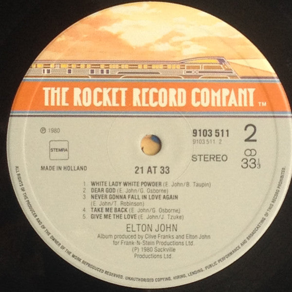 Elton John -21 At 33