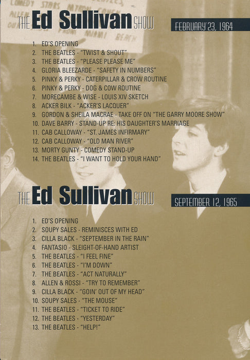 The Beatles - The Four Complete Historic Ed Sullivan Shows Featuring The Beatles