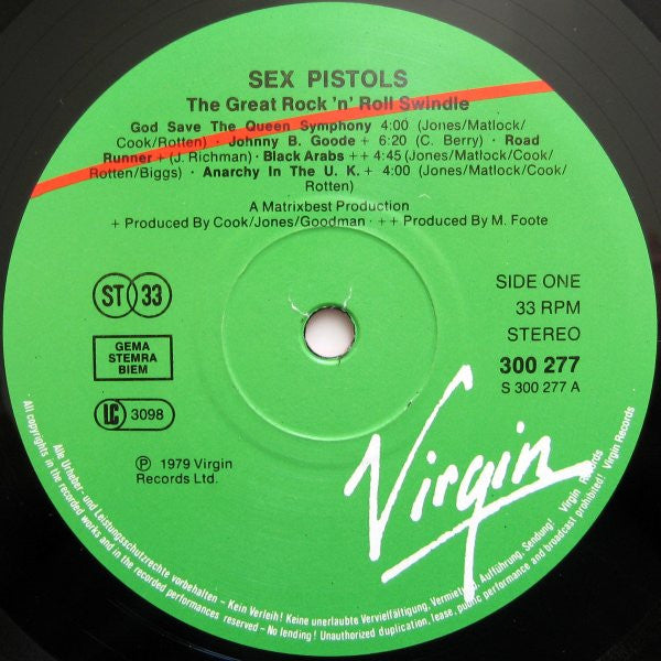 Sex Pistols -The Great Rock 'N' Roll Swindle