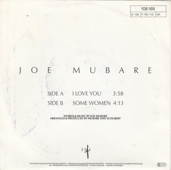 Joe Mubare -I Love You