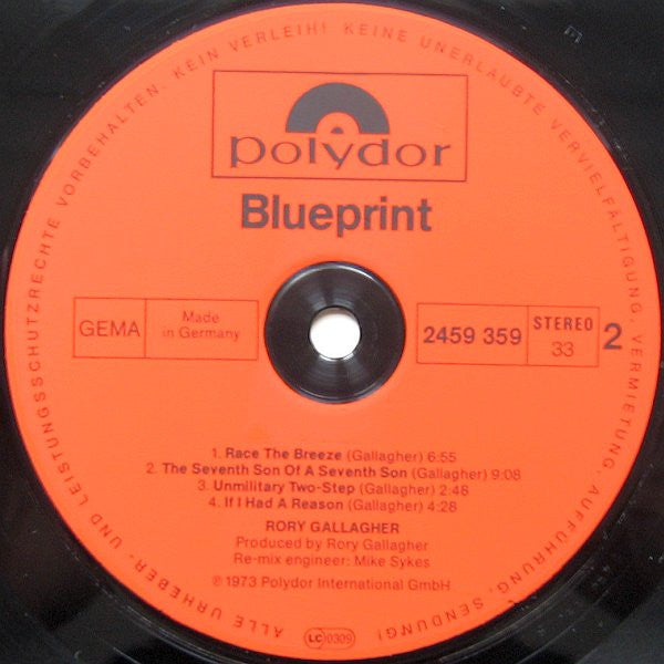 Rory Gallagher -Blueprint