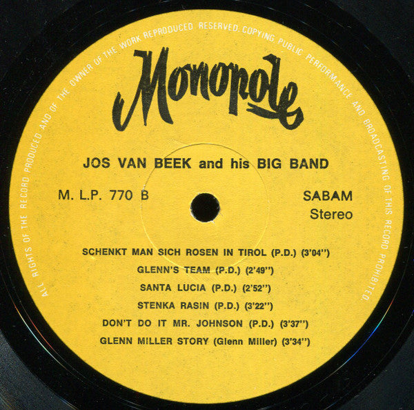 Jos Van Beek (2) - Jos Van Beek And His Big Band