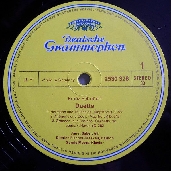 Franz Schubert, Janet Baker • Dietrich Fischer-Dieskau , Mitglieder Des RIAS-Kammerchores*, Gerald Moore -Duette