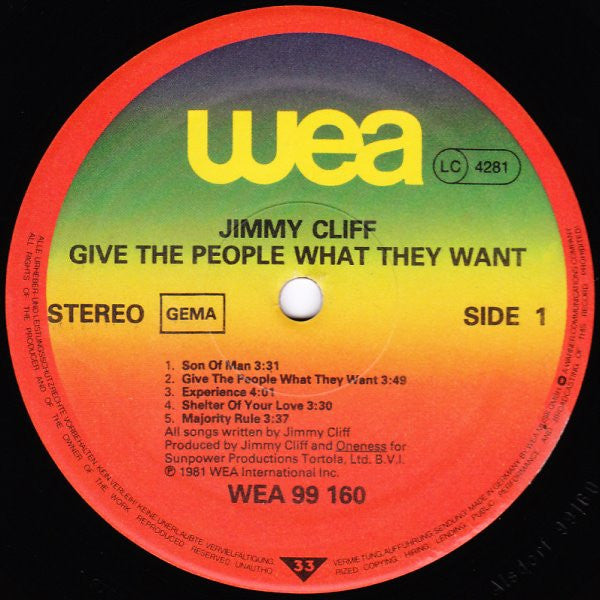 Jimmy Cliff -Give The People What They Want