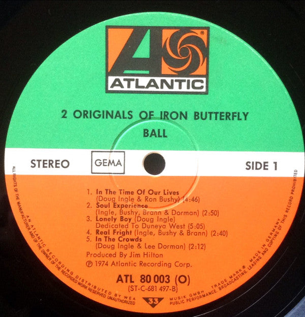 Iron Butterfly -2 Originals Of Iron Butterfly