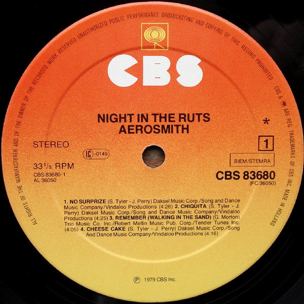 Aerosmith - Night In The Ruts