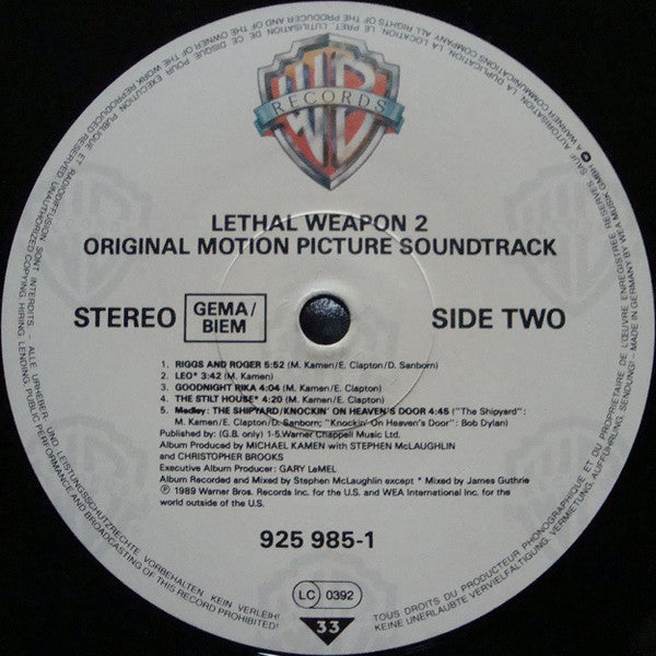 Various -Lethal Weapon 2 (Original Motion Picture Soundtrack)