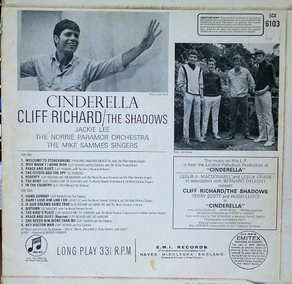 Cliff Richard / The Shadows* -Cinderella