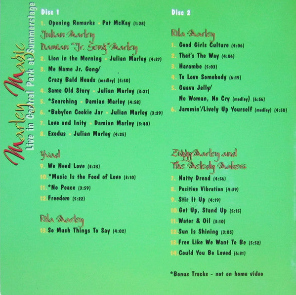 Various - Marley Magic - Live In Central Park At Summerstage