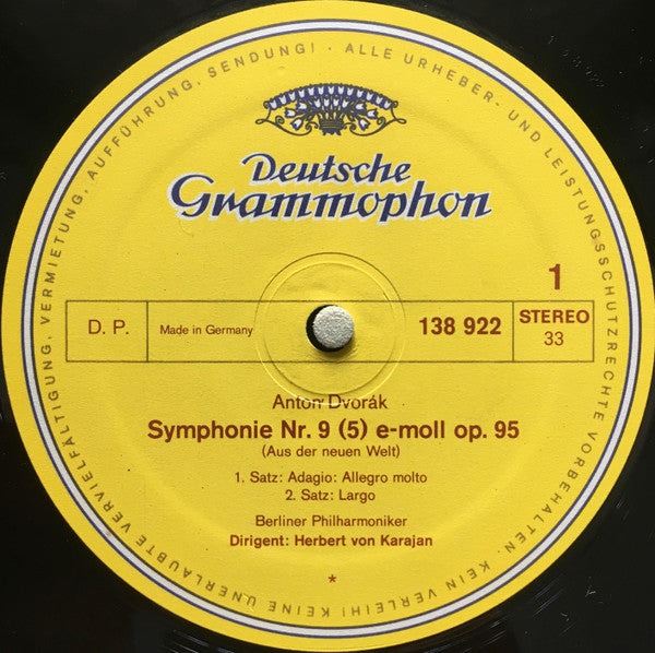 Antonín Dvořák, Berliner Philharmoniker · Herbert von Karajan - »Aus Der Neuen Welt = From The New World« - Symphonie Nr.9 (5) Op. 95