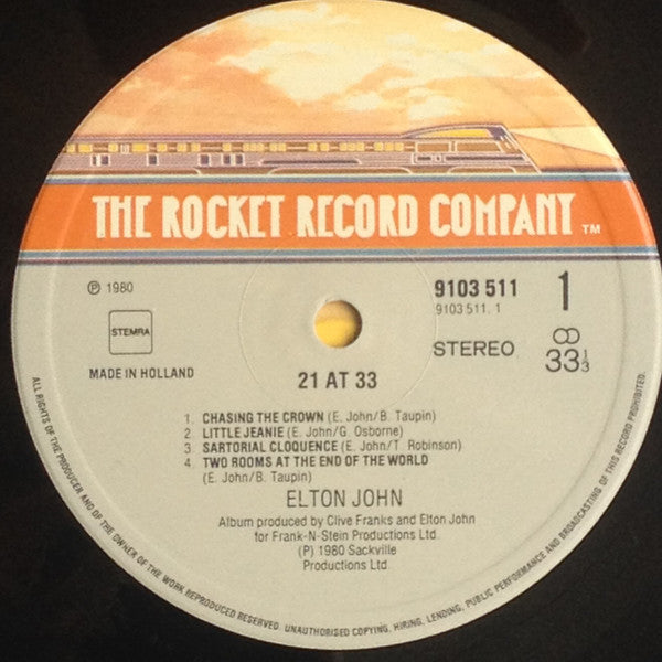 Elton John -21 At 33