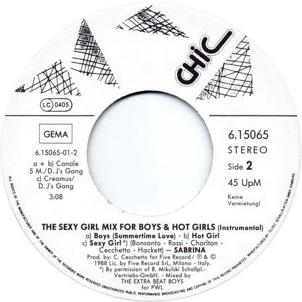 Sabrina -The Sexy Girl Mix For Boys & Hot Girls