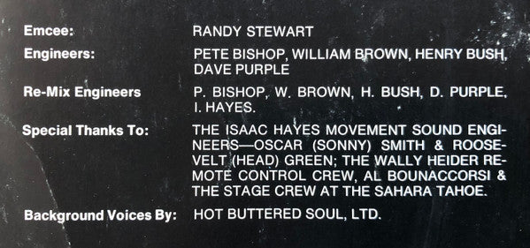 Isaac Hayes -Live At The Sahara Tahoe