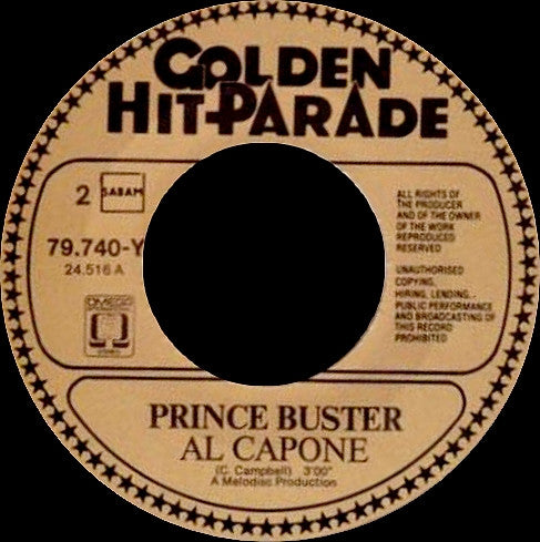 Prince Buster -Dance Cleopatra / Al Capone