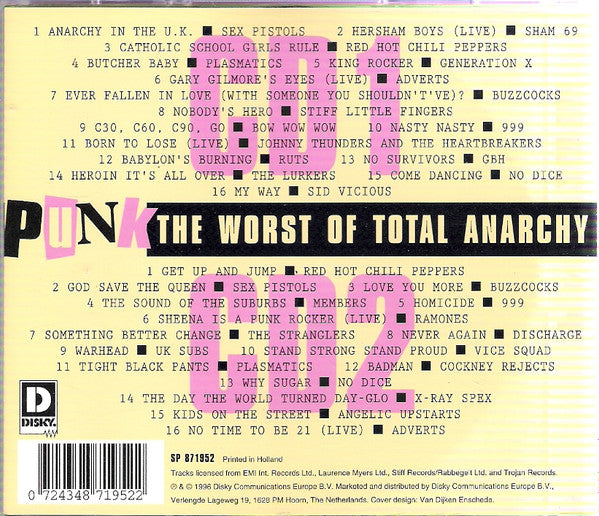 Various - Punk: The Worst Of Total Anarchy