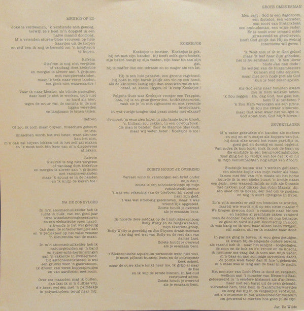 Jan De Wilde - Pvba Koekejoe En Cie