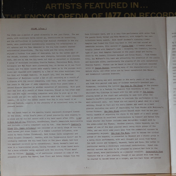 Various -Encyclopedia Of Jazz On Records