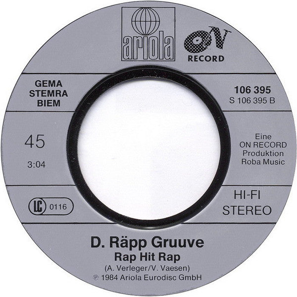 D. Räpp Gruuve - Break Party Rap