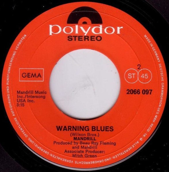 Mandrill -Mandrill / Warning Blues