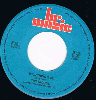 The Troggs -I Can't Control Myself / Wild Thing