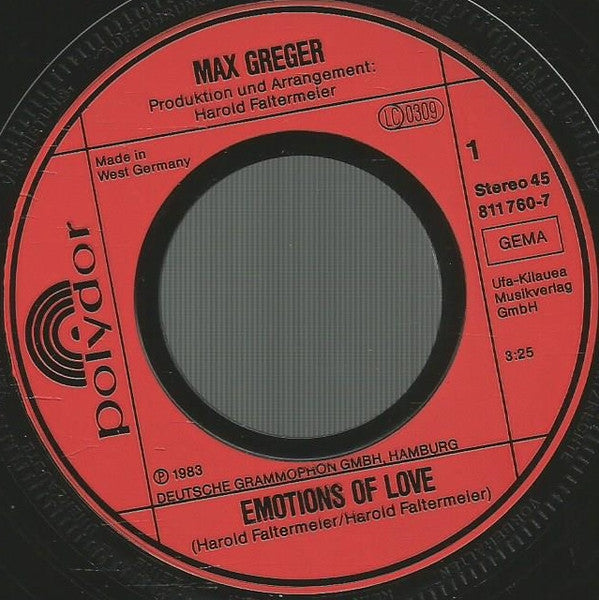 Max Greger -Emotions Of Love