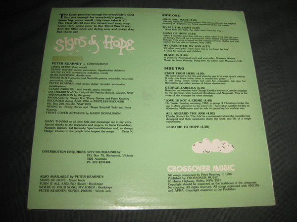 Peter Kearney (2) & Crossover (9) -Signs Of Hope