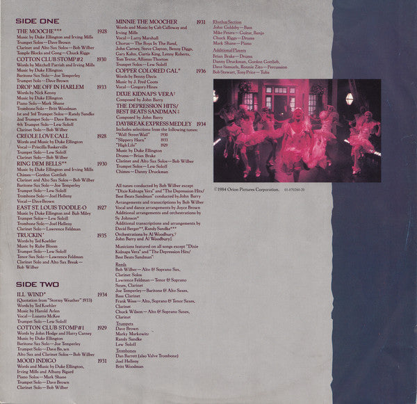 John Barry -The Cotton Club (Original Motion Picture Sound Track)