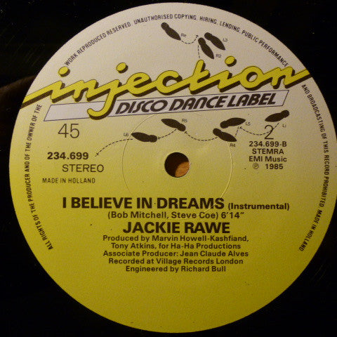 Jackie Rawe - I Believe In Dreams