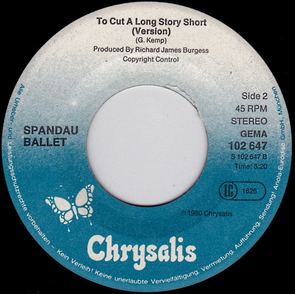 Spandau Ballet -To Cut A Long Story Short