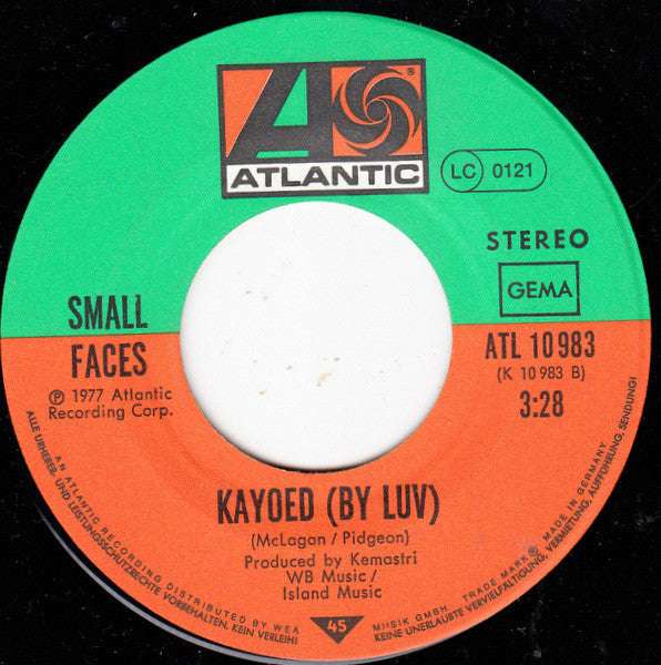Small Faces -Lookin' For A Love B/W Kayoed (By Luv)