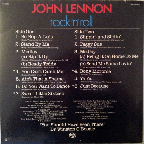 John Lennon -Rock 'N' Roll