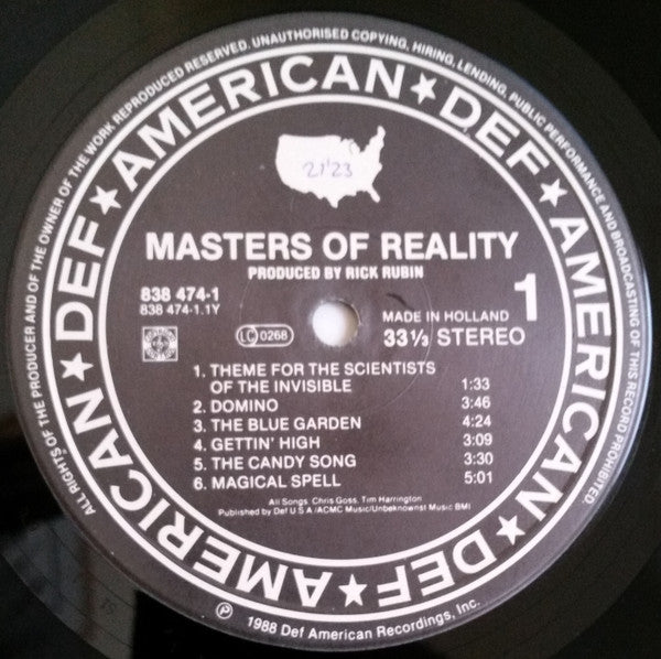 Masters Of Reality -Masters Of Reality