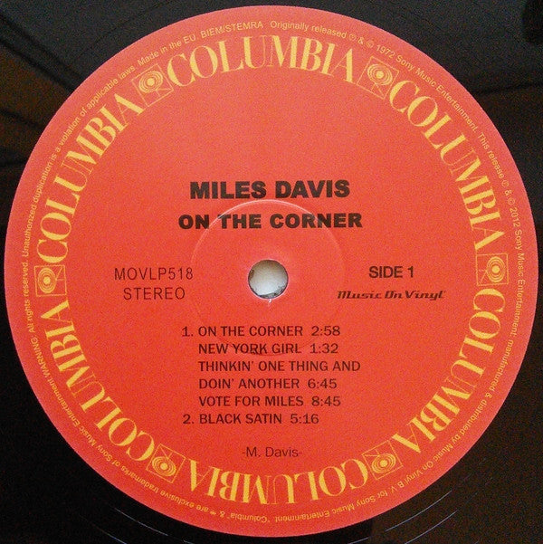 Miles Davis -On The Corner