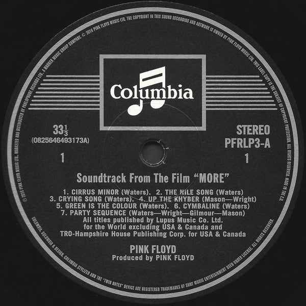 Pink Floyd - Soundtrack From The Film "More"