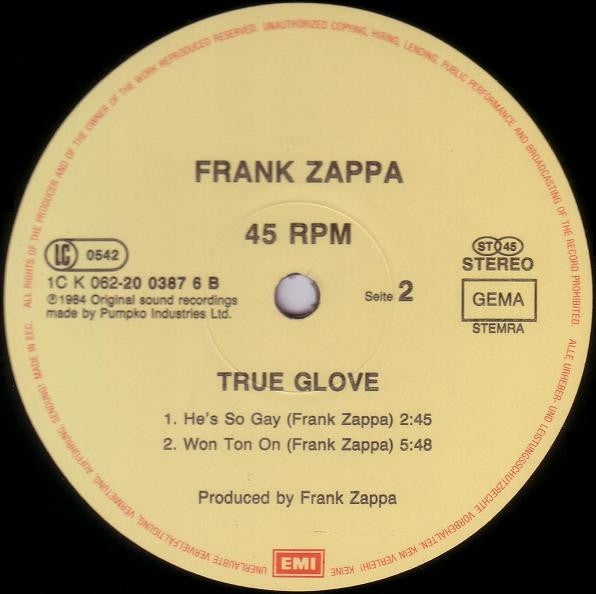 Frank Zappa -True Glove