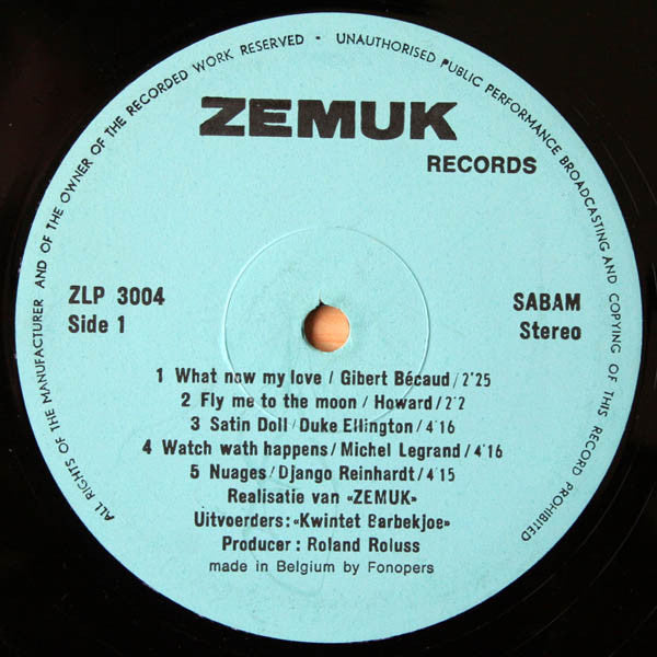 Kwintet Barbekjoe -Samba With Some Barbecue