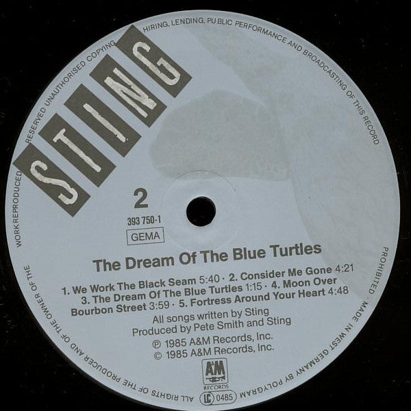 Sting -The Dream Of The Blue Turtles