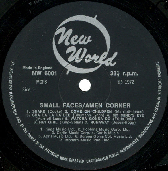 Small Faces / Amen Corner -Small Faces & Amen Corner