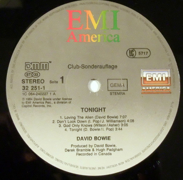 David Bowie -Tonight