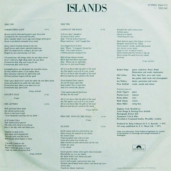 King Crimson -Islands